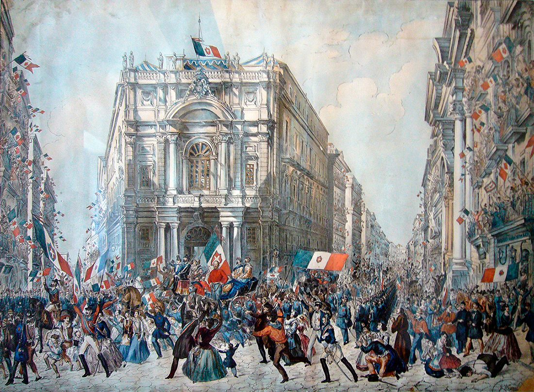 Garibaldi a Palazzo Doria d'Angri nel 1860